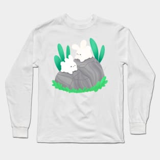 Mini bunnies chilling Long Sleeve T-Shirt